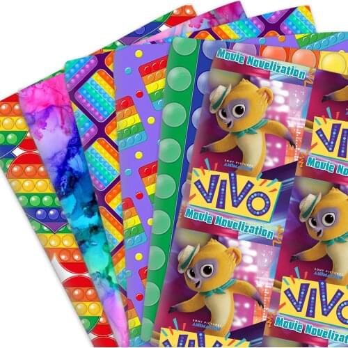 50*145cm Bear Geometric Rainbow Patte Polyester /100% Cotton/Knit Material Patchwork Quilt Fabrics Needlework DIY Cloth Sewing