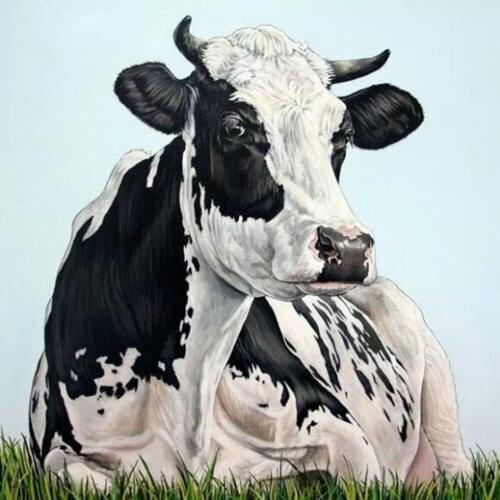 5D DIY Cow Diamond Painting Full Square/round Animal Diamond Embroidery Mosaic Full Display Picture Of Rhinestones Home Decor
