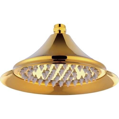 8 inch luxury gold Brass Rain Shower Head golden Top Over-head Shower Sprayer Round Style--Wholesale And Retail Promotion--R762