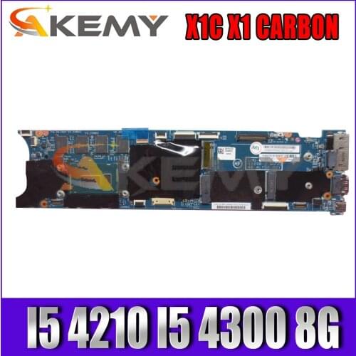Akemy For Lenovo ThinkPad X1 X1c Carbon Laptop PC Motherboard I5 4210 I5 4300 LMQ-1 MB 12298-2 I5 8G Quality Assurance Test OK
