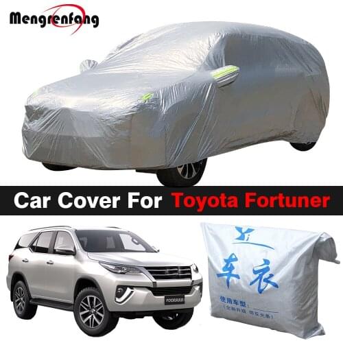 Full Car Cover For Toyota Fortuner SW4 SUV Outdoor Anti-UV Sun Shade Snow Rain Ice Protection Cover Dustproof