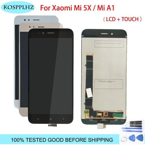 For Xiaomi Mi A1 MiA1 LCD Display + Touch Panel LCD Screen Digitizer Assembly Replacement For Xiaomi Mi5X Mi 5X 5.5inch + tools
