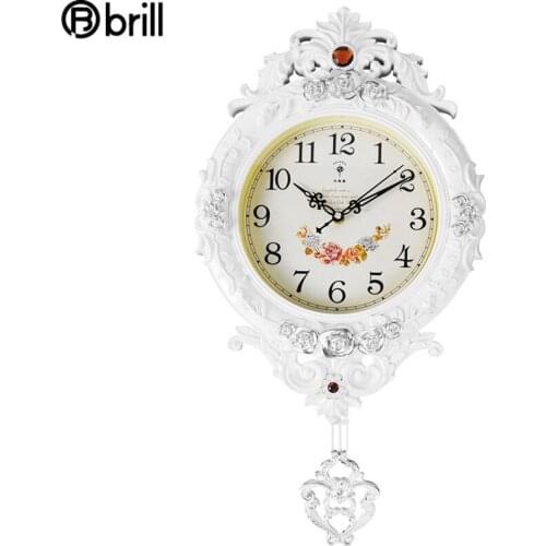 European Fashion Wall Clock Silent Pendulum Clocks Mechanism Creative Living Room Wall Watches Home Decor Pendule Murale Gift