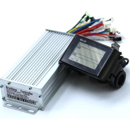 Greentime 48V 60V 1500W 45A Brushless DC Motor Controller Ebike Controller +SW- LCD Display One Set