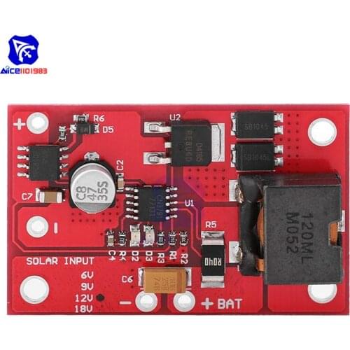 Diymore 1S MPPT Solar Panel Controller CN3791 6V / 9V / 12V 3A Solar Power Manager Module 18650 Lithium Battery Charging 3.7V