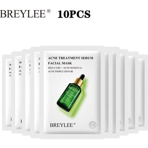 Face Mask Vitamin C Anti Aging Retinol Acne Treatment Serum Whitening Moisturizer Collagen Facial Sheet Masks Skin Care 10PCS