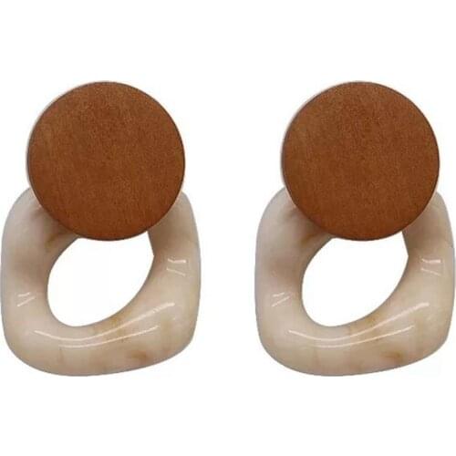 Fashion Womens Earrings 2021 Resin Acrylic Vintage Earrings Woman Resin Geometric Stud Earrings for Women Girls Jewelry Gifts