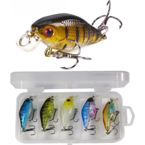 Lure Bait Set 5 Colors Plastic Fake Bait Fishing Accessories