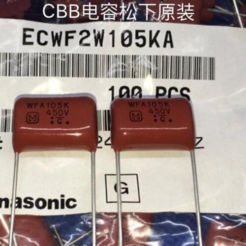 100% New and original WFA 105J450V 105K450V 1uF450VThe axial capacity Feet from 15 mm