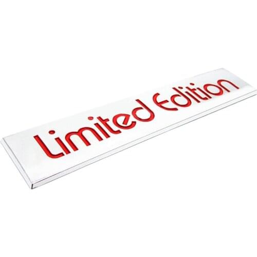 Limited Edition Emblem Car Sticker Badge for Volkswagen VW Touareg Golf 4 5 3 GTI POLO CC Panel Passat B5 B6 B7 TSI Fender Tail