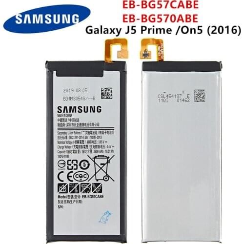SAMSUNG Orginal EB-BG57CABE EB-BG570ABE 2600mAh Battery For Samsung Galaxy J5 Prime On5 (2016) G570F G570Y/M G5700 G5510 G5520