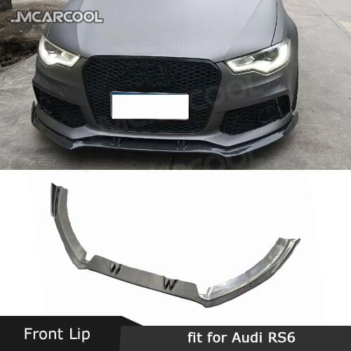 Carbon Fiber / FRP Front Lip Chin Spoiler For Audi A6 RS6 2012-2016 Car Bumper Diffuser Protector Car Styling