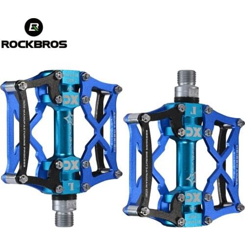 ROCKBROS 5 Colors Bicycle Pedals MTB Road Bike Pedal Platform Cycling Magnesium Sports Mountain Bicycle Pedal Bike Accessories