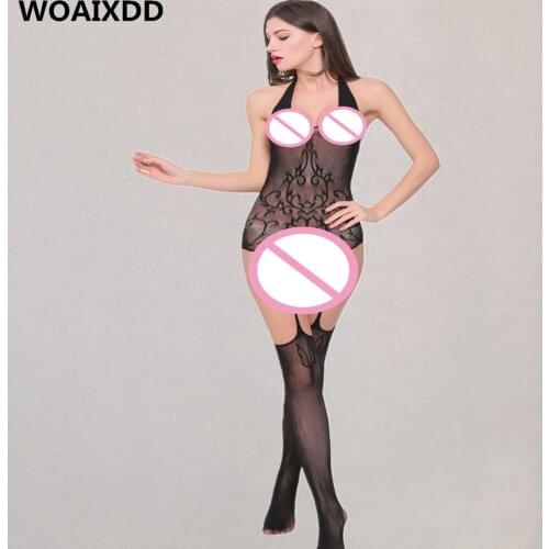 Plus Size XXL Women Sexy Lingerie Hot Erotic Teddy Body Stockings Underwear Babydoll Fishnet Sleepwear Sex Costumes