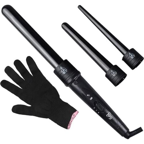 Hair Curling Iron Big Wave Hair Waver Hair Curler 9-32mm Hair Crimping Iron Styler Tools Professional Rotating Curling Wand Set