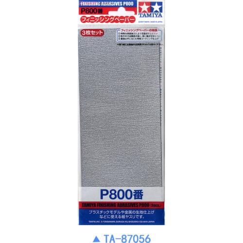 Tamiya 87056 Finishing Abrasives P800 3 pieces/set