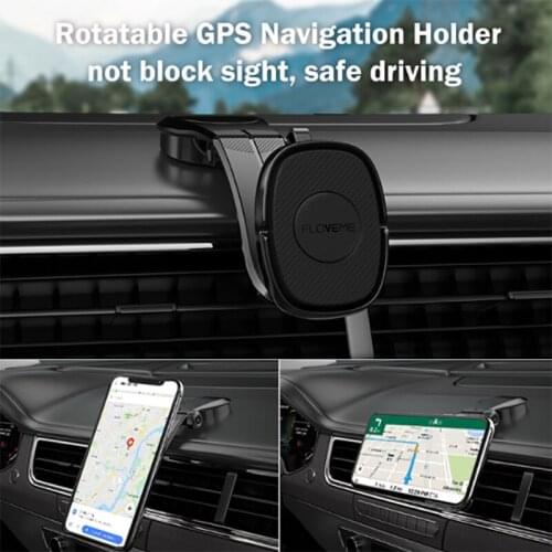 Universal Car GPS Mount Cell Phone Holder 360 Degree Rotation Car Dashboard Stand Magnetic Bracket Mobile phone Rack
