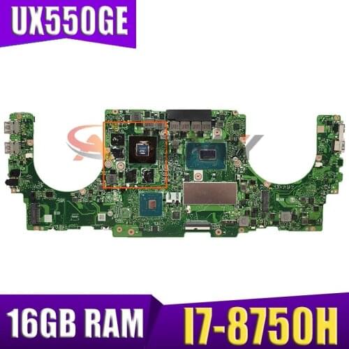 UX550GE I7-8750H CPU 16GB RAM N17P-G1-A1 Mainboard REV2.2 For ASUS UX550G UX550GE UX550GD Laptop Motherboard Test free shipping