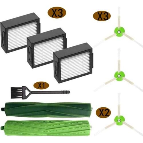 Whole Set Kits Washable Accessroies for iRobot Roomba i7 i7+ E5 E6 Series Robot Vacuum Cleaner Main+Side Brush Air Filters Parts