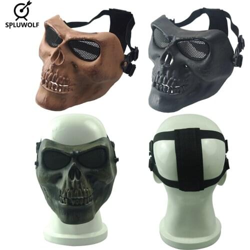 Military Full Face Cover Airsoft Paintball Mask Equipment Shooting Protective