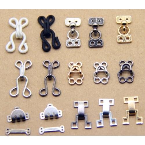 10Set High-grade metal pants hook shape button coat hook buckle pants hook invisible hook buckle clothing accessories C065