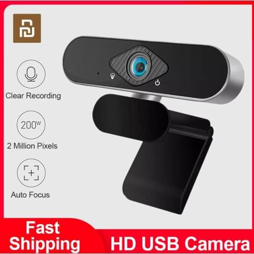 2021 Youpin HD USB Camera 1080P Webcam With Microphone 150° Wide Angle Laptop Computer Webcast For YouTube Meeting Online Class