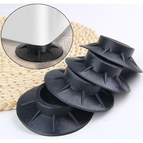 4Pcs Floor Mat Washing Machine Feet Pad Non Slip Shock Proof Furniture Protector Rubber Non Slip Silicone Pad Furniture Legs