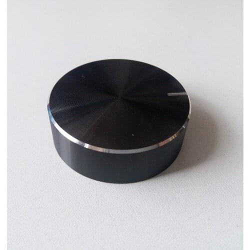 6pcs aluminum plastic cap knob potentiometer knob Smooth 40*13*6mm black amplifier volume adjustment aluminum knob