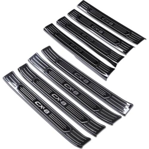 Car-covers For Mazda cx-8 cx8 2019 stainless steel car External interior Scuff Plate/Door Sill Door Sill car-styling