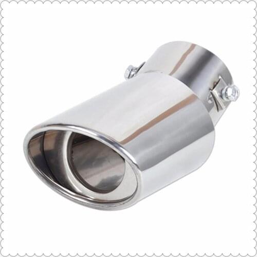 Car Exhaust Muffler Tip Round Stainless Steel Pipe for Mercedes Benz W210 W124 AMG W202 S500 IAA C450 C350 A45