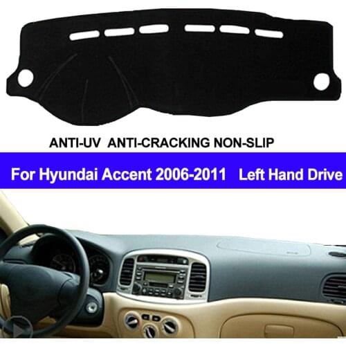 TAIJS Car Dashboard Cover For Hyundai Accent 2006 2007 2008 2009 2000 2011 Dash Mat Dash Board Pad Carpet Dashmat Anti-UV