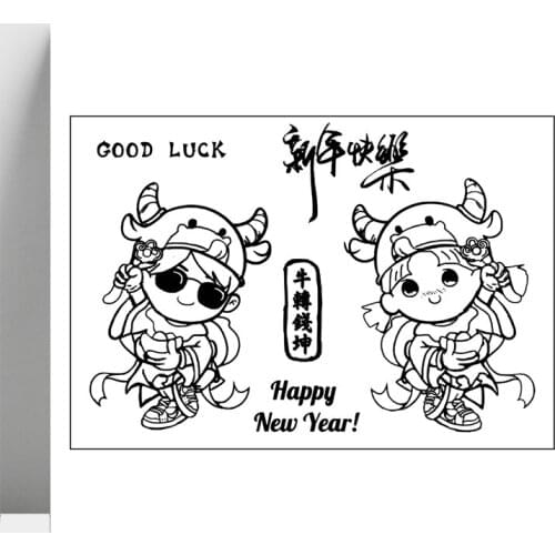 AZSG Cartoon Children Clear Stamps For DIY Scrapbooking/Card Making/Album Decorative Silicone Stamp Crafts