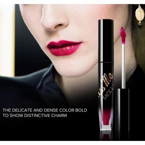 2.5ml SACE LADY Lip Gloss Velvet Matte Liquid Lipstick Waterproof Elegant Non-drying Moisturizing Lipstick Women Makeup