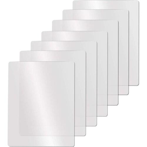 BMBY-Clear Flexible Plastic Cutting Board Mats Set, Frosted Clear Kitchen Cutting Board Clear Mats 17.5 x 12 Inches, Set of 7