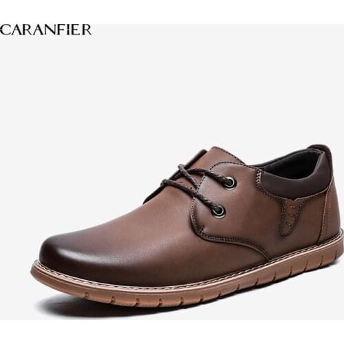 CARANFIER Men's Lace-up Shoes