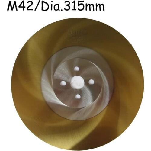 Dia.315mm*2mm HSS Circular M42 Saw Blade with TiN-Coated Iron Pipes Cutter for Industry Use