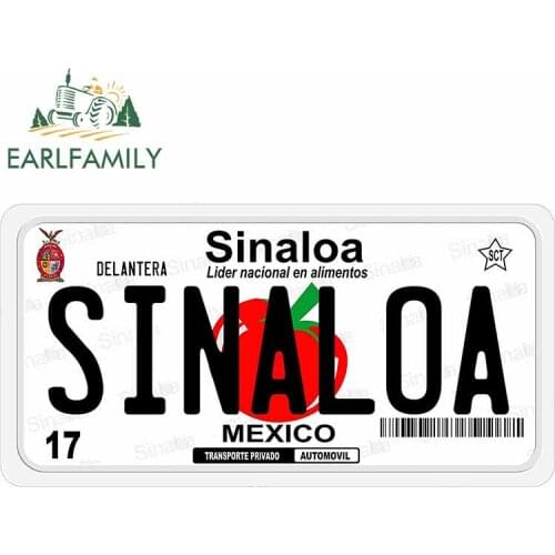 EARLFAMILY 13cm x 6.9cm Sinaloa Tomate Tomato Mexico Vinyl Car Sticker Car Bumper Decal Waterproof Car Styling Car Accessories