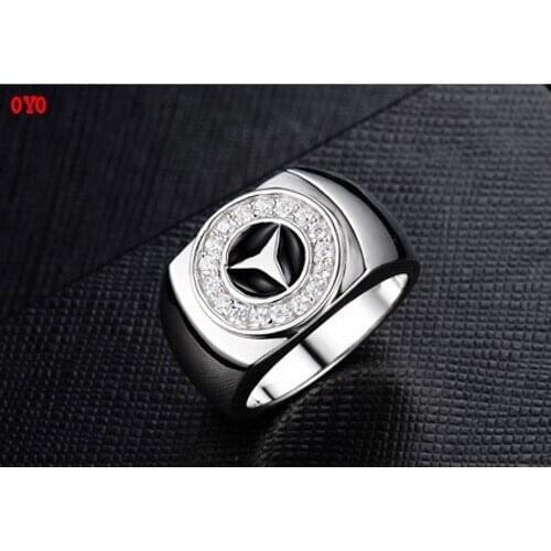 925 sterling silver ring mens trendy fashion single noble ring domineering simple ring index finger ring