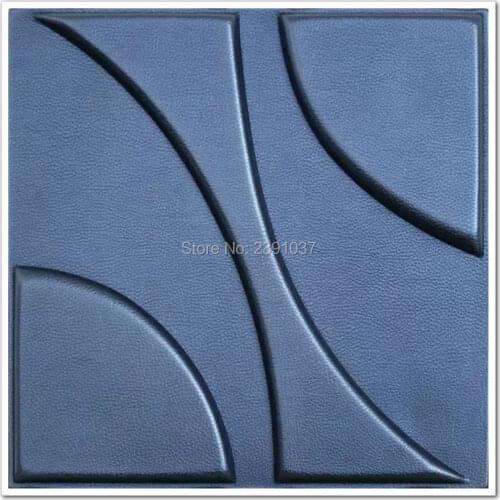 New Fashion Europe Style 3D Leather Panel 16pcs 40*40*2.5CM Acoustic panel decorative art TV Room sofa backgroumd wallpaper