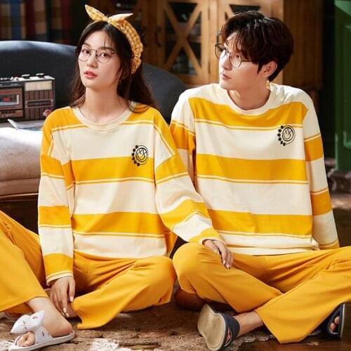 New Arrivals Designer Men Pajamas Couple Pijamas Long Sleeve Sleepwear Set Pajamas for Women Sleep Pant Women Pajamas Set