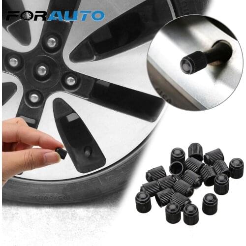 Round Car Wheel Styling Dust Prevention Black Airtight Tire Tubes 20Pcs/Lot Bike Bicycle Motorbike Tyre Air Valve Caps Plastic