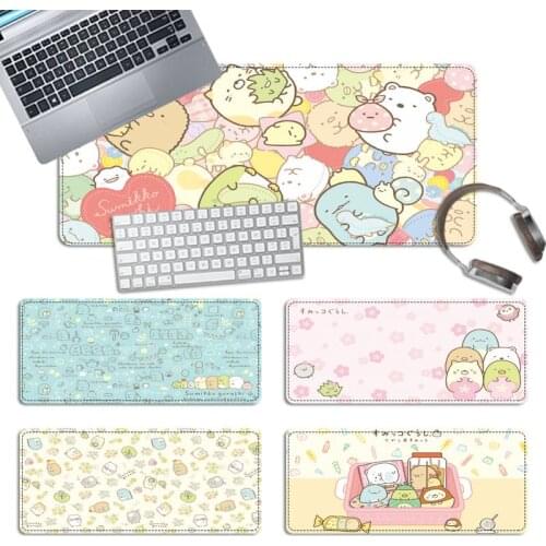 Promotion Cartoon Sumikko Gurashi Gaming Mouse Pad Gamer Keyboard Maus Pad Desk Mouse Mat Game Accessories For Overwatch