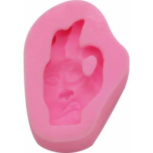 Halloween Series DIY OK Face Model Fondant Cake Mold Chocolate Silicone Mold Cake Decorating Mold Kitchen Baking Tools