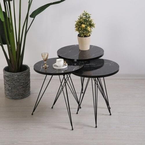 Modern Porsima Marble Zigon Coffee table Metal Legs coffe table table basse