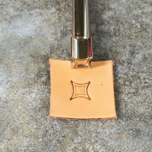 Advanced steel Geometric border Four-pointed star Hand-work unique design leather working tools carving punches stamp craft