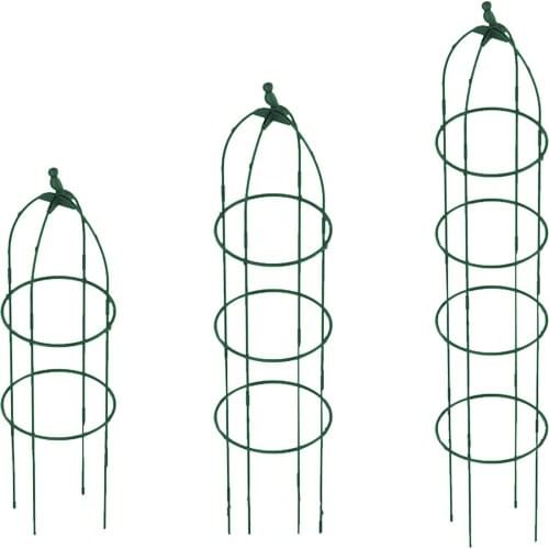 Tower Obelisk Garden Trellis Plant Display Bracket Plant Climbing Rack Vertical Frame Adjustable Design Home Potted Decoration