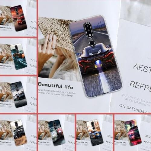 Back Cover For Nokia 7.1 6.1 5.1 3.1 2.1 Plus Car Cool SportsCar Men Fashion Silicone Soft Case For Nokia 4.2 3.2 Phone Case