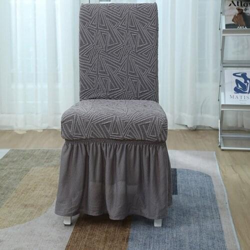 Dining Chair Cover Jacquard Chair Slipcover Case for Chairs Office Wedding Dining Room spandex Chair Cover Stretch