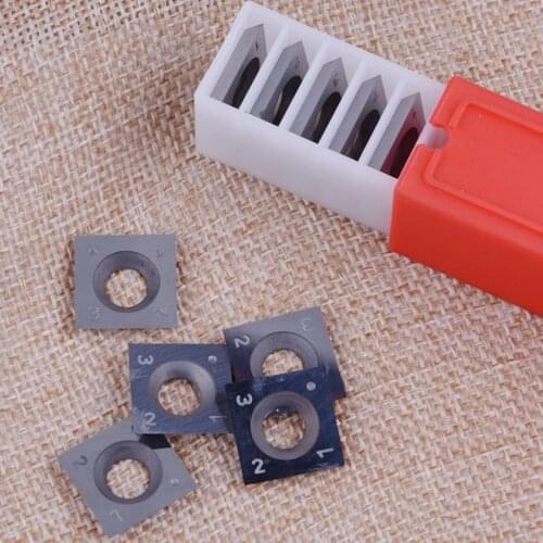 LETAOSK High Quality 10pcs 6" Silver Radius Square Carbide Inserts 4-Edge 15 x 15 x 2.5mm For Wood Turning