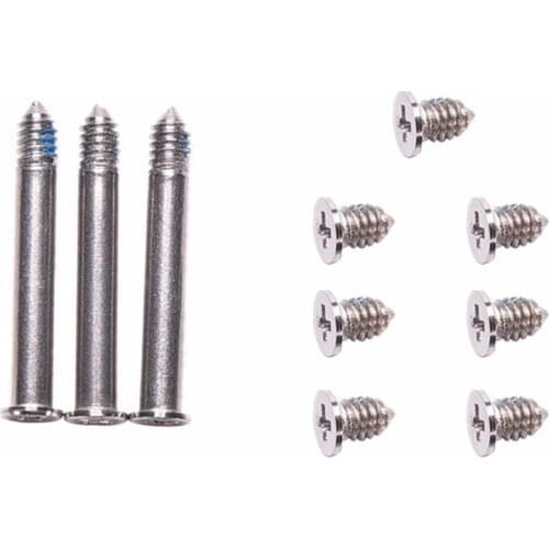 10 in 1 for Macbook Pro 13.3 inch A1278 / 15.4 inch A1286 / 17 inch A1297 Computer Case Bottom Cover Screws (3 PCS Long + 7 PCS